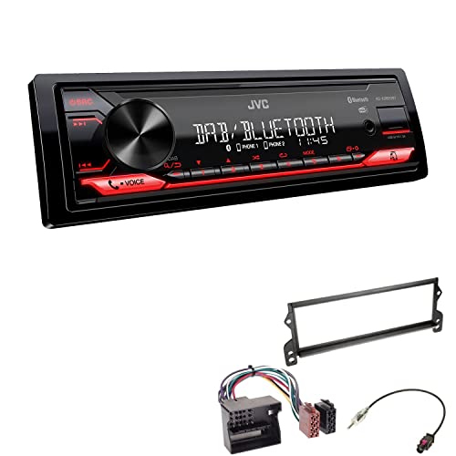 JVC KD-X282DBT 1-DIN Digital Autoradio DAB+ Bluetooth USB Einbauset passend für MINI Mini, Mini Cabriolet 2003-2008 schwarz JVC KD-X282DBT 1-DIN Digital Autoradio DAB+ Bluetooth USB Einbauset passend für MINI Mini, Mini Cabriolet 2003-2008 schwarz von EHO