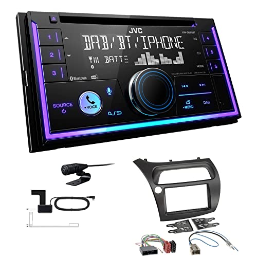 JVC KW-DB95BT 2-DIN Autoradio CD-Receiver Digitalradio DAB+ Bluetooth USB passend für Honda Civic VIII 2006-2012 schwarz JVC KW-DB95BT 2-DIN Autoradio CD-Receiver Digitalradio DAB+ Bluetooth USB passend für Honda Civic VIII 2006-2012 schwarz von EHO
