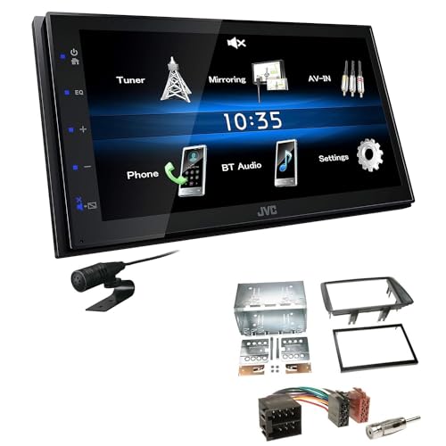 JVC KW-M25BT 2-DIN Autoradio Touchscreen Bluetooth kompatibel mit Android USB Mirroring passend für FIAT Panda 2003-2012 grau JVC KW-M25BT 2-DIN Autoradio Touchscreen Bluetooth kompatibel mit Android USB Mirroring passend für FIAT Panda 2003-2012 grau von EHO