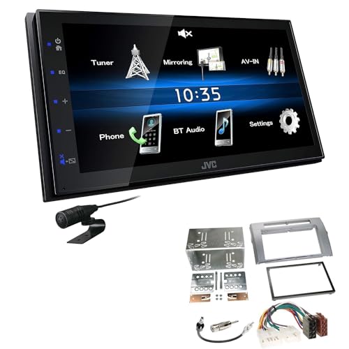 JVC KW-M25BT 2-DIN Autoradio Touchscreen Bluetooth kompatibel mit Android USB Mirroring passend für Toyota Corolla Verso 2004-2009 Silber JVC KW-M25BT 2-DIN Autoradio Touchscreen Bluetooth kompatibel mit Android USB Mirroring passend für Toyota Corolla Verso 2004-2009 Silber von EHO
