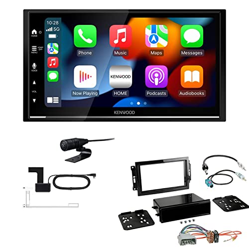 Kenwood DMX7722DABS 2-DIN Autoradio kompatibel mit WiFi Apple CarPlay Android Auto Bluetooth DAB+ USB passend für Jeep Patriot 2008-2011 schwarz von EHO