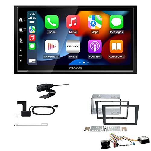 Kenwood DMX7722DABS 2-DIN Autoradio kompatibel mit WiFi Apple CarPlay Android Auto Bluetooth DAB+ USB passend für Opel Astra H 2004-2010 inkl Canbus von EHO