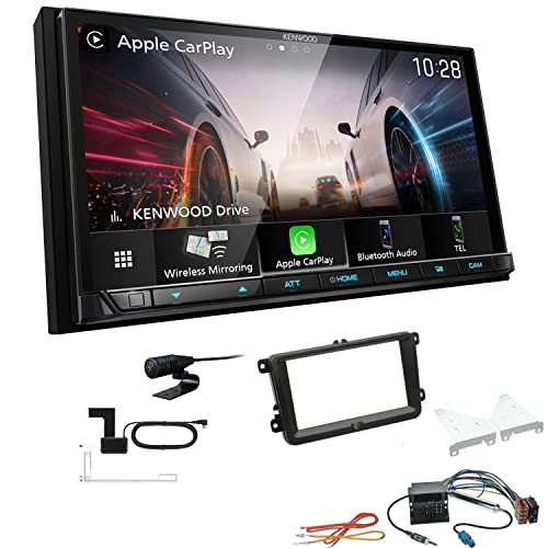 Kenwood DMX8021DABS 2-DIN Autoradio kompatibel mit WiFi Apple CarPlay Android Auto Bluetooth DAB+ USB-C passend für Volkswagen VW Golf V 2003-2009 schwarz ohne Canbus Kenwood DMX8021DABS 2-DIN Autoradio kompatibel mit WiFi Apple CarPlay Android Auto Bluetooth DAB+ USB-C passend für Volkswagen VW Golf V 2003-2009 schwarz ohne Canbus von EHO