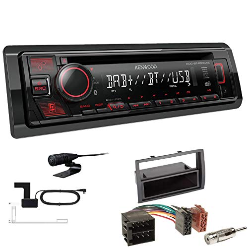 Kenwood KDC-BT450DAB 1-DIN DAB Autoradio Bluetooth CD USB AUX Einbauset passend für FIAT Ducato 2006-2011 schwarz Kenwood KDC-BT450DAB 1-DIN DAB Autoradio Bluetooth CD USB AUX Einbauset passend für FIAT Ducato 2006-2011 schwarz von EHO