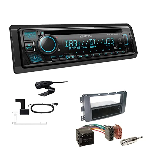 Kenwood KDC-BT560DAB 1-DIN Autoradio CD-Tuner mit Bluetooth Digitalradio DAB+ inkl. Einbauset passend für Smart ForFour 2004-2006 schwarz Kenwood KDC-BT560DAB 1-DIN Autoradio CD-Tuner mit Bluetooth Digitalradio DAB+ inkl. Einbauset passend für Smart ForFour 2004-2006 schwarz von EHO