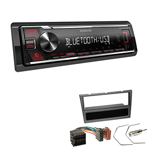 Kenwood KMM-BT209 1-DIN Autoradio Media Receiver Bluetooth USB AUX mit Einbauset passend für Opel Vectra C 2002-2008 Charcoal-metallic Kenwood KMM-BT209 1-DIN Autoradio Media Receiver Bluetooth USB AUX mit Einbauset passend für Opel Vectra C 2002-2008 Charcoal-metallic von EHO