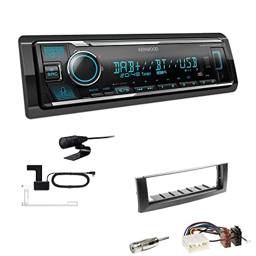 Kenwood KMM-BT508DAB 1-DIN Digital Media Receiver Autoradio DAB+ Bluetooth Amazon Alexa Einbauset passend für Mitsubishi Colt und Colt CZC Cabriolet 2004-2009 dunkelgrau Kenwood KMM-BT508DAB 1-DIN Digital Media Receiver Autoradio DAB+ Bluetooth Amazon Alexa Einbauset passend für Mitsubishi Colt und Colt CZC Cabriolet 2004-2009 dunkelgrau von EHO