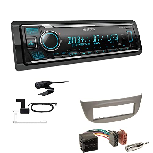 Kenwood KMM-BT508DAB 1-DIN Digital Media Receiver Autoradio DAB+ Bluetooth Amazon Alexa Einbauset passend für Renault Twingo II 2007-2014 hellgrau Kenwood KMM-BT508DAB 1-DIN Digital Media Receiver Autoradio DAB+ Bluetooth Amazon Alexa Einbauset passend für Renault Twingo II 2007-2014 hellgrau von EHO