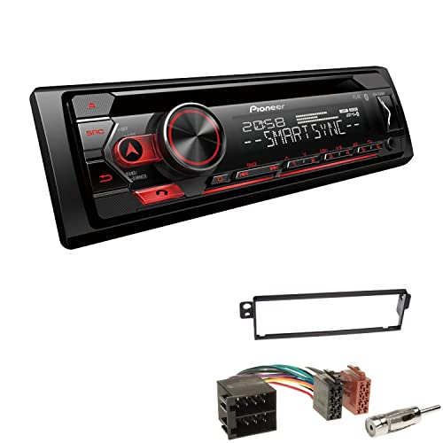 Pioneer DEH-S320BT 1-DIN Autoradio Bluetooth CD-Tuner USB Spotify inkl. Einbauset passend für Chevrolet Kalos 2004-2007 schwarz von EHO