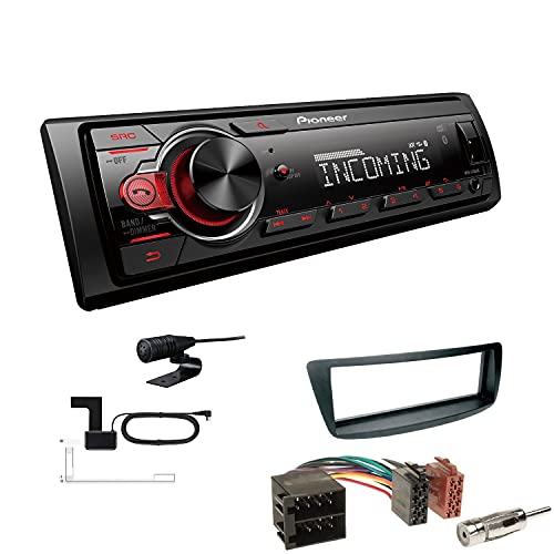 Pioneer MVH-330DAB 1 DIN Autoradio DAB+ Bluetooth USB AUX passend für Toyota Aygo bis 07/2014 schwarz von EHO