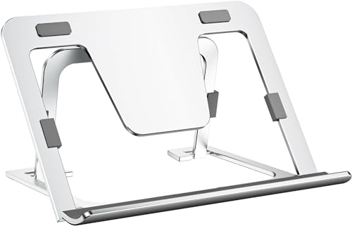 EHOTER Tablet Ständer Verstellbar Faltbar, Schlank Tragbarer Aluminium Tablet Halterung Halter Tisch (A) von EHOTER