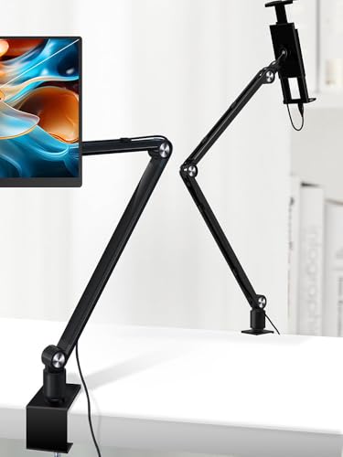 EHOTER Tablet-Ständer für iPad, tragbarer Monitorständer, Halterung 39,6 cm (15,6 Zoll), 40,6 cm (16 Zoll), Schreibtischhalterung mit 360° drehbarer Basis, passend für 11,9–40,6 cm (4,7–16 Zoll) große von EHOTER