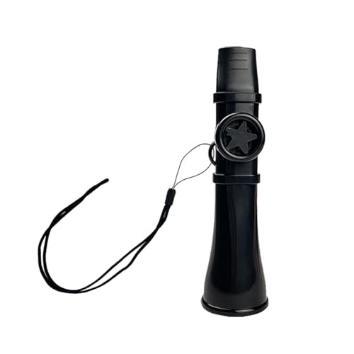 Kazoos für Erwachsene und Kinder, waschbar, wiederverwendbare Membranen für Kazoos-Gitarre, Ukulele, Violine, Klavier, Keyboard, einfach zu erlernende Musikinstrumente (schwarz) von EHOTER