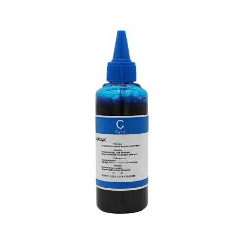 100 ml Universal Refill Ink Kit kompatibel mit verschiedenen Tintenstrahldruckern Kompatibel mit nachfüllbare Patronen(Single Color C) von EHxCUF