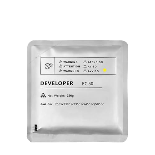 FC50 Toner kompatibel mit E-Series 2555C 3055C 3555C 4555C 5055C 250 g Träger(Yellow) von EHxCUF