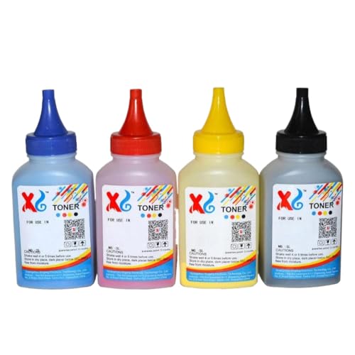 Kompatibler Tonerpulver 210A W2100A W2101A W2102A W2103A Kompatibel mit Farblaserdrucker Farbfillbare Tinte 40G Kompatibel mit Pro Series 4201 4301(Cyan) von EHxCUF