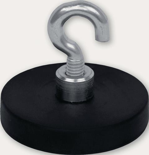Eichner Neodymmagnet D.31mm gummierter Magnet,m.Hak.D.6,4mm 5St./Karton von EICHNER Organisation