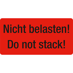 250 EICHNER Warnetiketten rot »Nicht belasten!« 100,0 x 50,0 mm 250 EICHNER Warnetiketten rot »Nicht belasten!« 100,0 x 50,0 mm von EICHNER
