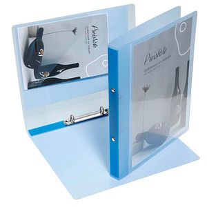 EICHNER Präsentationsringbuch 2-Ringe blau-transparent 2,5 cm DIN A4 von EICHNER