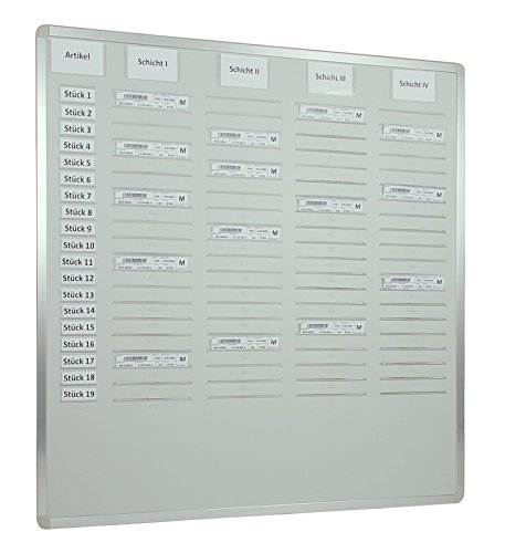 Einstecktafel "Orga-Easy" zur Aufnahme Ihrer DIN A5 Belege zur übersichtlichen Steuerung aller Prozesse im Unternehmen, VE 1 Stück, vierreihige Ausführung von Eichner