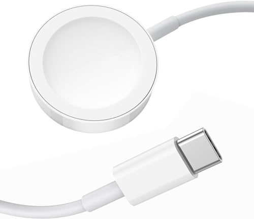 Ladestation, Ladekabel [Apple MFI-zertifiziertes] Ladegerät,Magnetisches auf USB‑C Kabel Cable Kompatibel mit Allen Apple Watch Serien Ultra/9/8/7/6/5/4/3/SE（38mm/40mm/42mm/45mm） von EIEISOW