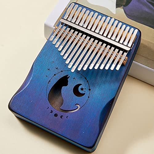 EIERFSKIOT Kalimba 17 Tasten Mahagoni Mini Kinder Fingerklavier mit Stimmhammer (Color : B) von EIERFSKIOT