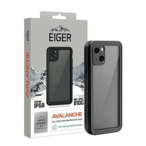 EIGER Avalanche Coque pour iPhone 13 Protection complète contre les intempéries Noir mat von EIGER