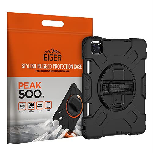 EIGER Peak 500m Étui robuste avec béquille rotative à 360° pour iPad Pro 11 (2021) Noir von EIGER