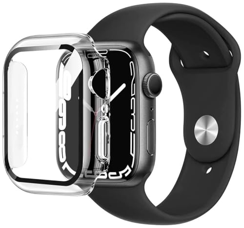 Eiger Mountain Glass Full Case für Apple Watch 8/7 41MM Hülle Transparent von EIGER