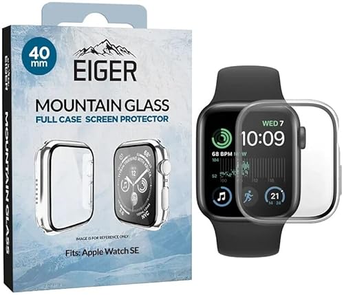 Eiger Mountain Glass Full Case für Apple Watch SE 40MM Hülle Transparent von EIGER