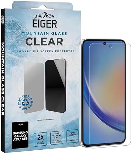 Eiger Mountain Glass für Samsung Galaxy A35 / A55 Displayschutzfolie von EIGER