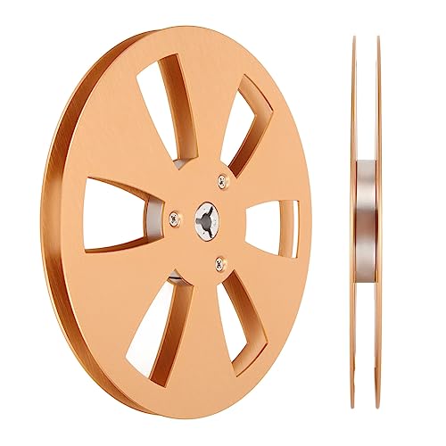 1/4 7 Zoll Leere Rolle, 6 -Loch -Aluminiumlegierung Open Reel Sound Tate Leerer Öffnungsmaschinen -Teil für Kassettenrekorder (EIMSOAHdhvntixu6b-11) von EIMSOAH