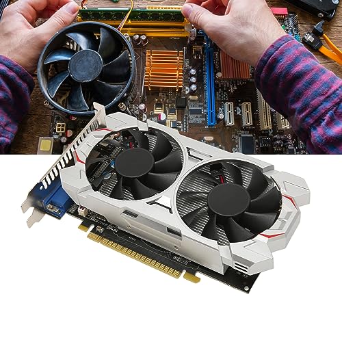 EIMSOAH 1050 Ti Gaming-Grafikkarte, 4 GB GDDR5-Grafikkarte mit Zwei Lüftern, PCI Express X16 3.0, DirectX 12, 8K-Display-Unterstützung (GTX1050Ti 4 GB DDR5 128 Bit) von EIMSOAH