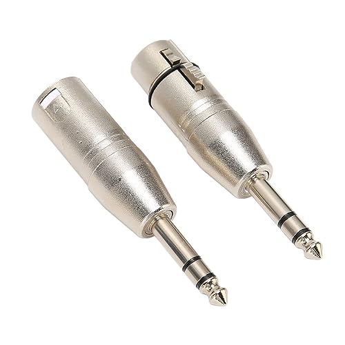 EIMSOAH 2pcs 1/4 Zoll Zum XLR -Adapter, 6,5 Mm Stereo 1/4 Männlich zu XLR 3Pin Frauen und Männlichem Stereo -Stereo -Soundanschluss, Kompatibel mit Mikrofon, Mixer EIMSOAH 2pcs 1/4 Zoll Zum XLR -Adapter, 6,5 Mm Stereo 1/4 Männlich zu XLR 3Pin Frauen und Männlichem Stereo -Stereo -Soundanschluss, Kompatibel mit Mikrofon, Mixer von EIMSOAH