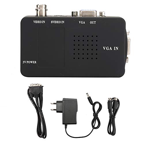 EIMSOAH BNC S Video zu VGA HD Plug-and-Play-Konverter-Adapter, 1920 X 1200 Auflösung, Klares 3D-Bild, Pip-Funktion, für DVD-Spielekonsole EIMSOAH BNC S Video zu VGA HD Plug-and-Play-Konverter-Adapter, 1920 X 1200 Auflösung, Klares 3D-Bild, Pip-Funktion, für DVD-Spielekonsole von EIMSOAH