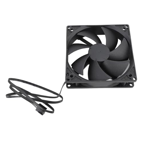 PWM Case Lüfter, 100 Mm Dual Ball Intelligent Temperaturregelung 1800 U/Min, 4Pin Computer Hülle Kühllüfter für PC von EIMSOAH