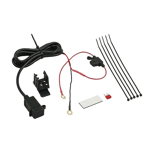 EIOLWJIEO Wasserdichtes Motorrad USB Ladegerät, Ladekabel, Dual USB, Hochstrom, wasserdicht, USB Anschluss, USB Adapterkabel, Kunststoff von EIOLWJIEO