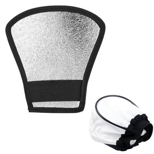 2 in 1 Blitz Reflektor,Blitz Diffusor Silber, Flash Diffuser, Universal Blitz Diffusor, Flash Diffuser, Silber/Weiß Reflektor mit Gummiband für Nikon Canon Sony Speedlite Softbox Diffusor 2 in 1 Blitz Reflektor,Blitz Diffusor Silber, Flash Diffuser, Universal Blitz Diffusor, Flash Diffuser, Silber/Weiß Reflektor mit Gummiband für Nikon Canon Sony Speedlite Softbox Diffusor von EIROVYA