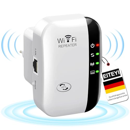 2024 Neue EITEYI WiFi Repeater Leistungsstark 300 Mbps, leistungsstarker WiFi Verstärker 2,4 GHz WiFi Extender Range Booster WiFi mit WPS Schutz, Handbuch in Französisch 2024 Neue EITEYI WiFi Repeater Leistungsstark 300 Mbps, leistungsstarker WiFi Verstärker 2,4 GHz WiFi Extender Range Booster WiFi mit WPS Schutz, Handbuch in Französisch von EITEYI