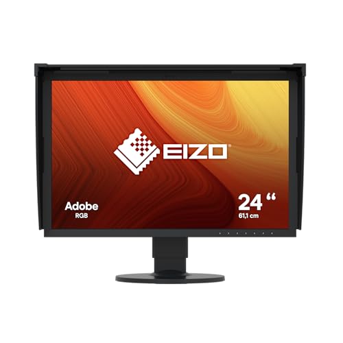 EIZO ColorEdge CG2420 61,1 cm (24,1 Zoll) Grafik Monitor (DVI-D, HDMI, USB 3.1 Hub, DisplayPort, 10 ms Reaktionszeit, Auflösung 1920 x 1200, Wide Gamut) schwarz von EIZO