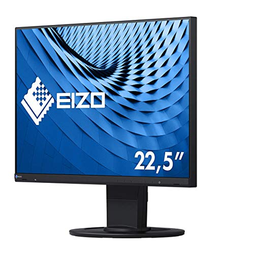 EIZO FlexScan EV2360-BK 57,2 cm (22,5 Zoll) Ultra-Slim Monitor (HDMI, D-Sub, USB 3.1 Hub, DisplayPort, 5 ms Reaktionszeit, Auflösung: 1920 x 1200) schwarz von EIZO