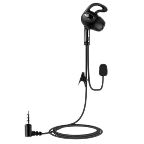 EJEAS Fußball-Schiedsrichter-Gegensprechanlage Mit Mikrofon, Headset, In-Ear-Kopfhörer Und Coach-Kopfhörer für FBIM (Rechtes Ohr) von EJEAS