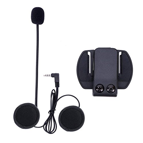 Qaurora Motorrad Intercom Mikrofon + Helm Clip Anzug für V4/V6 Motorrad Bluetooth Interphone von EJEAS