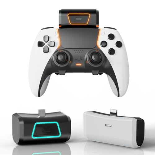 EJGAME Wiederaufladbarer Akku, kompatibel mit PS5 Dualsense/Edge Controller, 2000 mAh mit LED-Anzeige und USB-Typ-C-Ladekabel EJGAME Wiederaufladbarer Akku, kompatibel mit PS5 Dualsense/Edge Controller, 2000 mAh mit LED-Anzeige und USB-Typ-C-Ladekabel von EJGAME