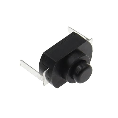 1000 STÜCKE 1288BM Druckschalter Schwarz Weiß Taschenlampe Schalter Gebogen Füße Plattfuß 1288 BM 16340 1208YD AUF-WEG(Bent Feet B) von EJPPDHCO