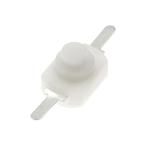 1000 STÜCKE 1288BM Druckschalter Schwarz Weiß Taschenlampe Schalter Gebogen Füße Plattfuß 1288 BM 16340 1208YD AUF-WEG(WHITE) von EJPPDHCO