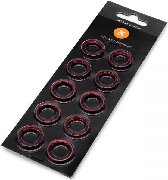 EK Water Blocks EK-Quantum Torque Color Ring 10-Pack HDC 12 Drehmoment-Befestigungsring Rot 1/4  10 Stück(e) (3831109816257) von EK Water Blocks