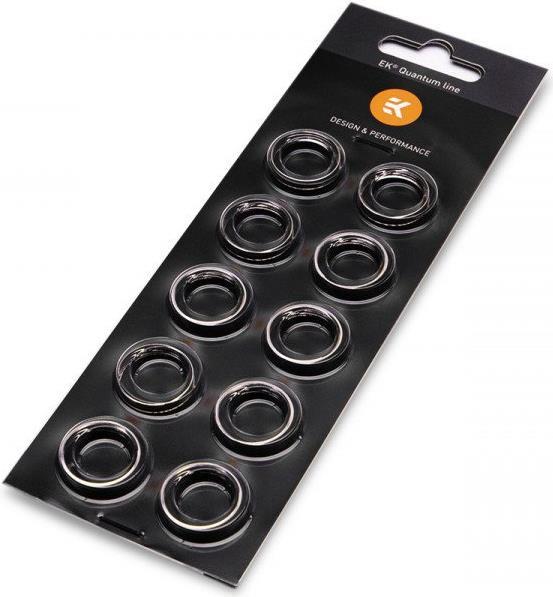 EK Water Blocks EK-Quantum Torque Color Ring 10-Pack STC 12/16 Drehmoment-Befestigungsring Silber 1/4  10 Stück(e) (3831109816622) von EK Water Blocks