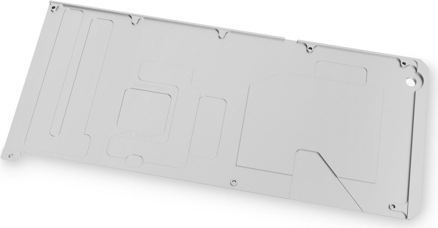 EK Water Blocks Quantum Vector FTW3 RTX 3070 Ti - Rückenplatte - Nickel - Silber - 1/4  - Grafikkarte - GeForce RTX 3070 Ti FTW3 (3831109861035) von EK Water Blocks