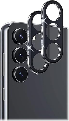 EKAM Objektivschutz für Samsung Galaxy S24 6,2 Zoll, [2 Pack] 360°Schutz Kamera Objektivschutz, Ultra HD Klar 9H Panzerglas Schutzfolie, Kratzfest von EKAM